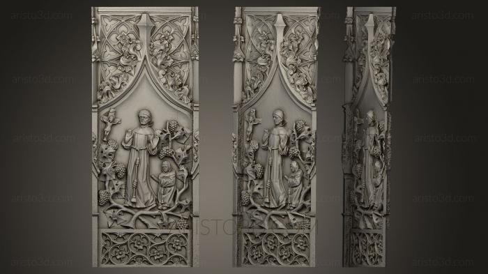 High reliefs and bas-reliefs, historical and religious (GRLFH_0105) 3D model for CNC machine